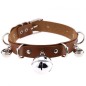 D Ring Punk Collar With Bell