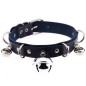 D Ring Punk Collar With Bell