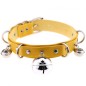 D Ring Punk Collar With Bell