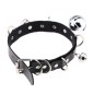 D Ring Punk Collar With Bell