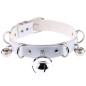 D Ring Punk Collar With Bell