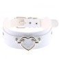 Silver Heart Punk Collar