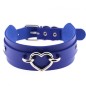 Silver Heart Punk Collar