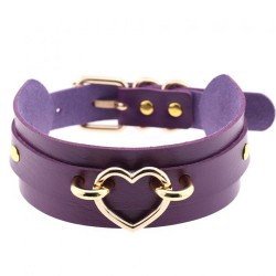 Golden Heart Punk Collar