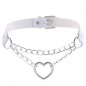 Metal Heart Collar With Chain