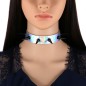 Laser Collar Spikes Punk Neck Collar