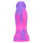 Mixed Color Liquid Silicone Dildo - D