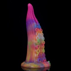 Luminous Silicone Dildo -Octopus