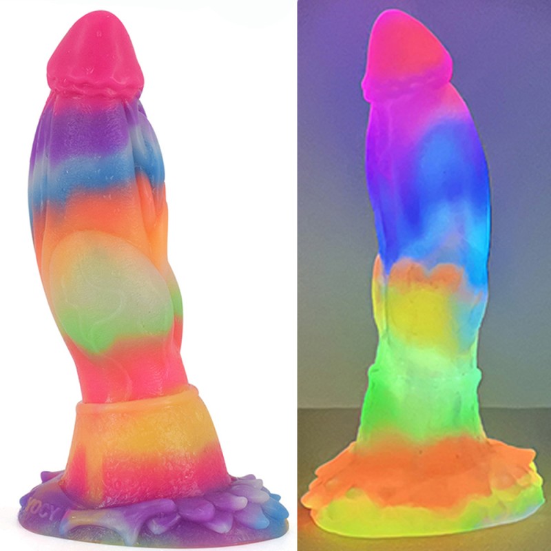 Luminous Silicone Dildo -Animal