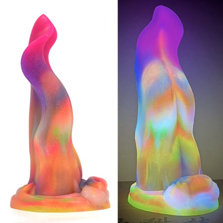 Luminous Silicone Dildo -Tongue