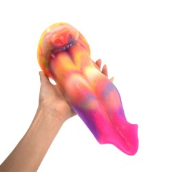 Luminous Silicone Dildo -Tongue