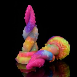 Luminous Silicone Butt Plug -Tentacle