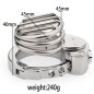 Plate Cage Chastity Device - Adjustable Ring