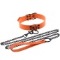 Colorful O Ring Punk Collars With Lead