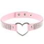 Rhinestone Collar With Heart