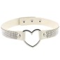 Rhinestone Collar With Heart