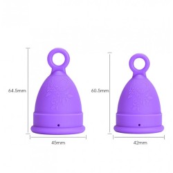 Pull Ring Menstrual Cup