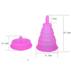 Fold Silicone Menstrual Cup