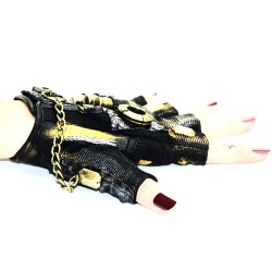 Half Finger Steampunk Gloves