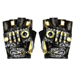 Half Finger Steampunk Gloves