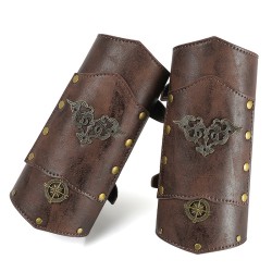 Steampunk Cutout Rivets Gloves