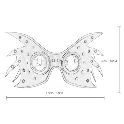 Steampunk Wing Party Cosplay Mask
