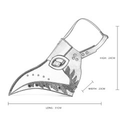 Steampunk Wing Splice Hooked Beak Mask