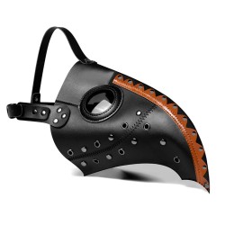 Steampunk Double Color Nailed Masquerade Mask