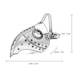 Steampunk Double Color Nailed Masquerade Mask