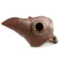 Light Brown Leather Plague Doctor Mask