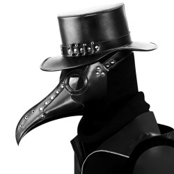 Black Long Nose Beak Steampunk Bird Masks