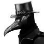 Black Long Nose Beak Steampunk Bird Masks