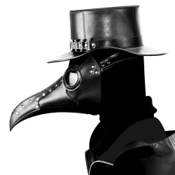 Black Long Nose Beak Steampunk Bird Masks