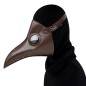 Plague Doctor Long Nose Faux Leather Venetian Mask