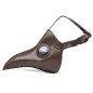 Plague Doctor Long Nose Faux Leather Venetian Mask