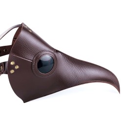 Brown Plague Long Bird Mouth Doctor Dance Mask