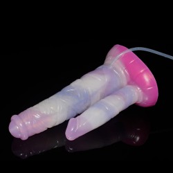 Squirting Silicone Double Ended Dildo - 02