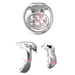 HT-V4 Nub Metal Chastity Cock Cage