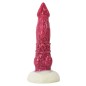 White Base Hellfire Silica Gel Dildo - 11