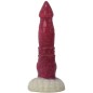 White Base Hellfire Silica Gel Dildo - 11