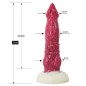 White Base Hellfire Silica Gel Dildo - 11