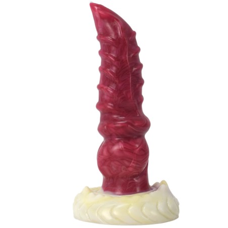 White Base Hellfire Silica Gel Dildo - 10