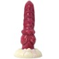 White Base Hellfire Silica Gel Dildo - 10