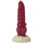 White Base Hellfire Silica Gel Dildo - 10