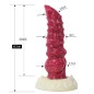 White Base Hellfire Silica Gel Dildo - 10