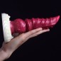 White Base Hellfire Silica Gel Dildo - 10