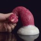 White Base Hellfire Silica Gel Dildo - 09