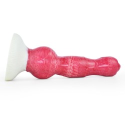 White Base Hellfire Silica Gel Dildo - 08