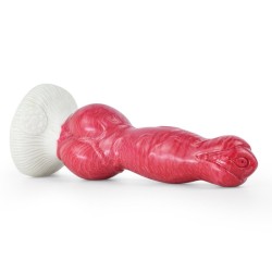 White Base Hellfire Silica Gel Dildo - 08