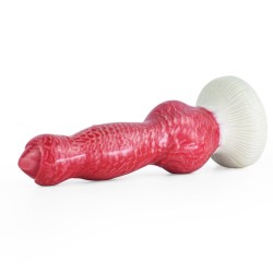 White Base Hellfire Silica Gel Dildo - 08